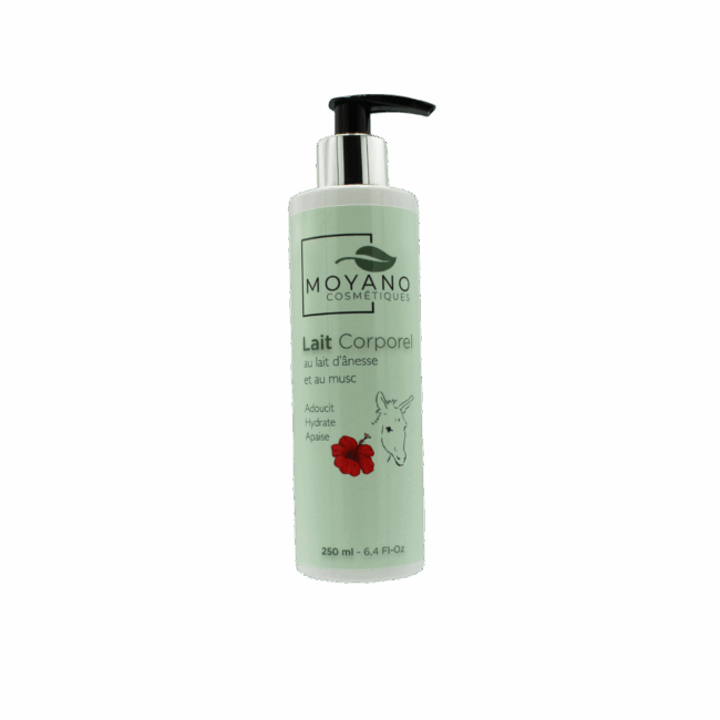 Lait corporel au lait d'ânesse Bio et au musc (250 ml)