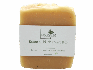 Savon au lait de chèvre bio saponifié à froid 100 gr