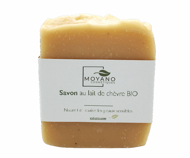 Savon au lait de chèvre bio saponifié à froid 100 gr